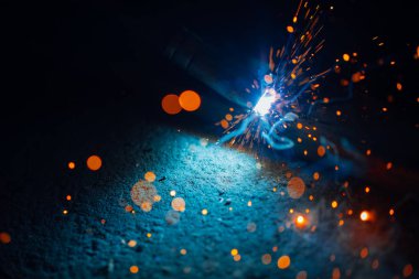 sanatsal Kaynak kıvılcım ışık, endüstriyel arka plan