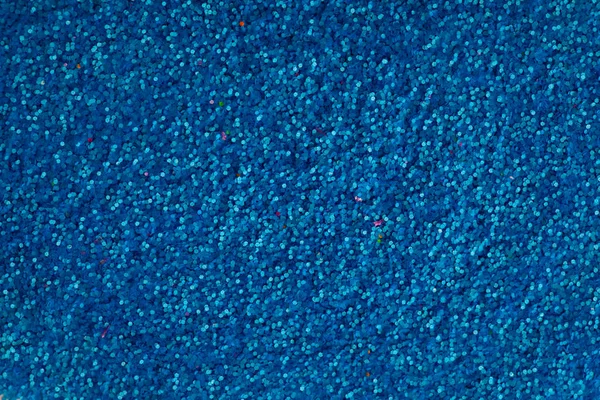 Blue glitter decoration powder texture — Stock Photo, Image