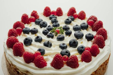 Festival çilek pasta, closeup görünümü