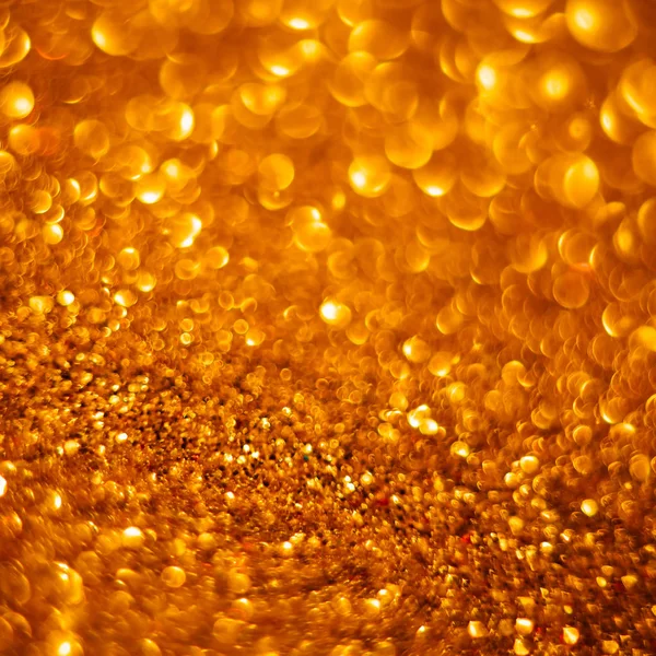 Guld glitter bokeh bakgrund — Stockfoto