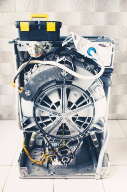 çamaşır makinesi açık kasa ile hizmet için hazır