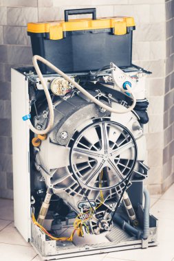 çamaşır makinesi açık kasa ile hizmet için hazır