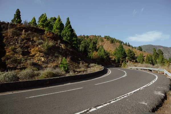 Straße zum Teide-Nationalpark — Stockfoto