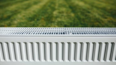 yeşil çim, kavram Isıtma ekolojik radyatör