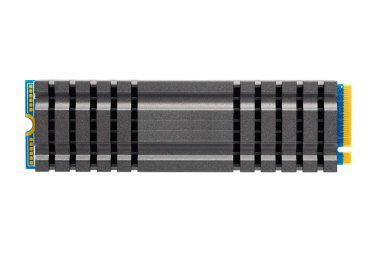 SVD nvme m2 sürücüsü ısı gidericili, beyaz üzerinde izole