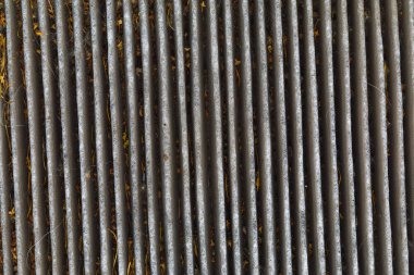 Eski kirli karbon hava filtresi