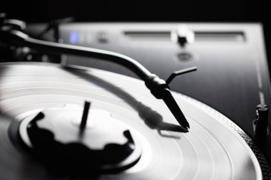 Vinil plaklı soyut turntable