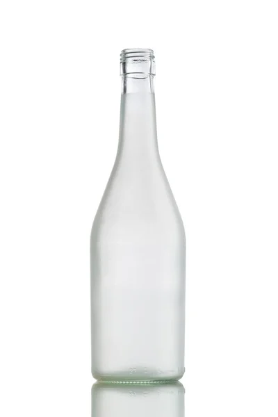 Leere Weinflasche Isoliert Auf Weiß — Stockfoto