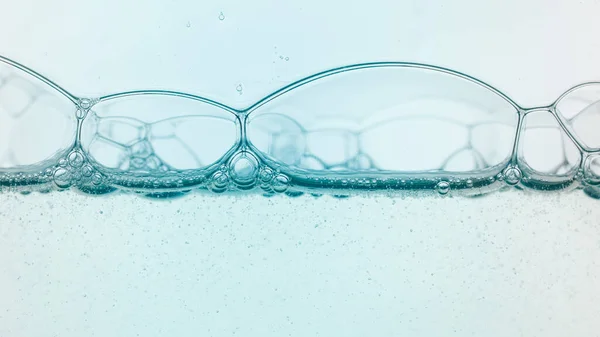 抽象液体石鹸泡の背景 — ストック写真