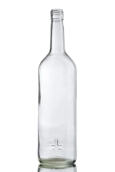 Empty Wine Bottle Isolated White — Stock Photo, Image