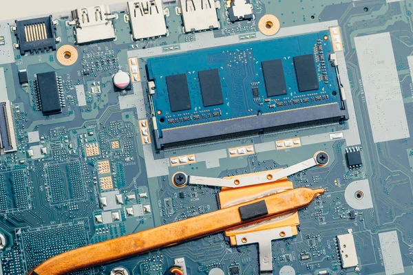 Ram Módulo Memória Dimm Vista Close — Fotografia de Stock