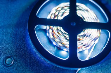 mavi ışıklı şerit rulo