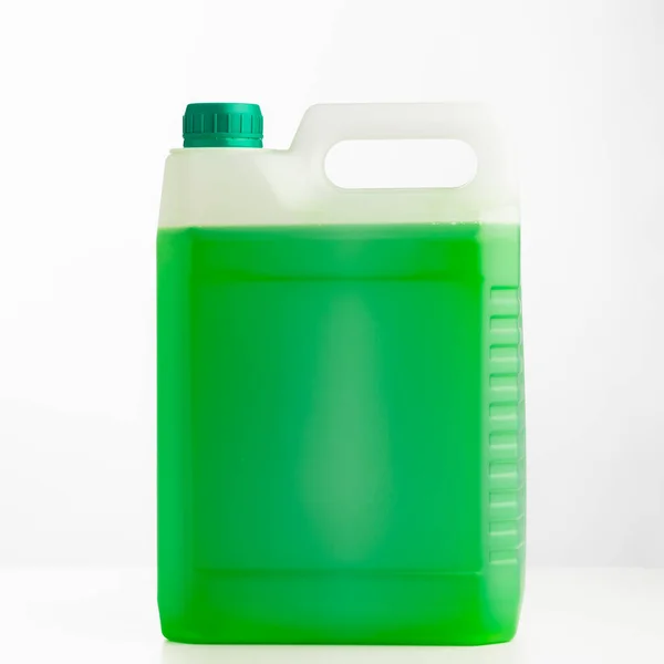Sabão Líquido Frasco Plástico Solução Desinfectante — Fotografia de Stock