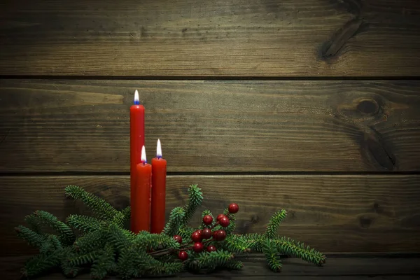 Jul bakgrund med ljus — Stockfoto