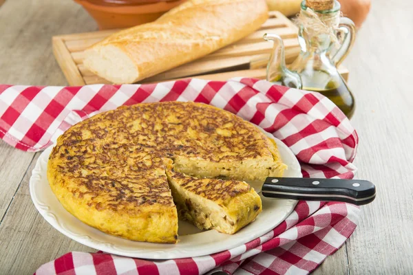 Spansk potatis omelett — Stockfoto