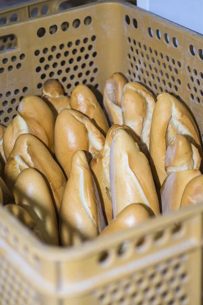 Pani e baguette appena sfornati — Foto Stock