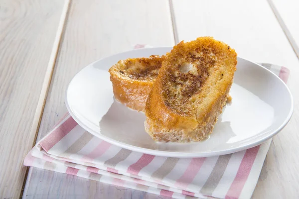 Torrijas spagnolo o french toast tradizionalmente per Pasqua in Sp — Foto Stock