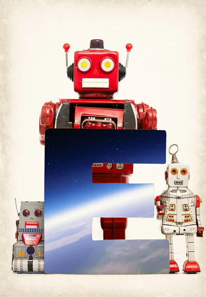 Earth Robot Toys — Stock Photo, Image