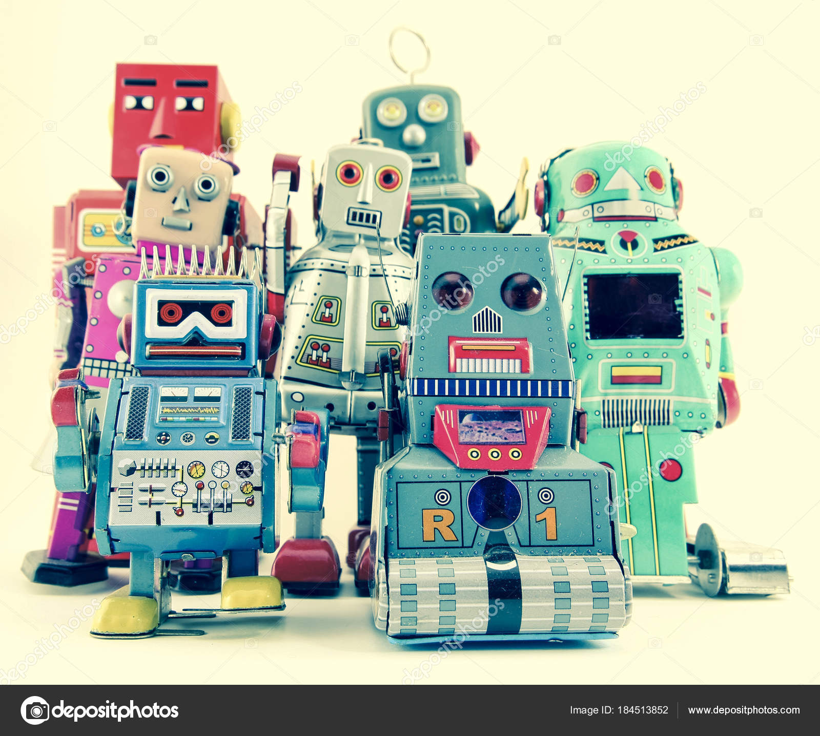 vintage robot toys