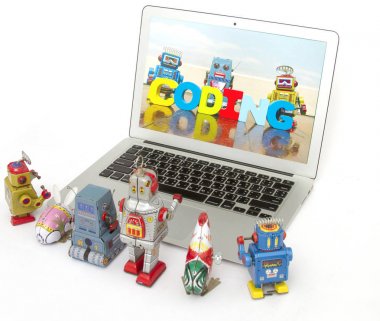 Robot oyuncaklardan oluşan bir ekip kodlamayı öğreniyor 