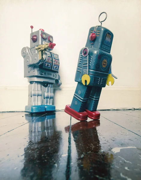 Abatido robôs — Fotografia de Stock