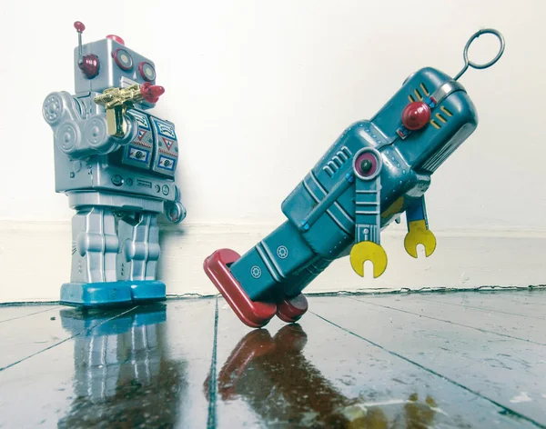 Sköt ner robotar — Stockfoto