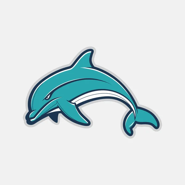 Dolphin Cartoon character — Stock Vector