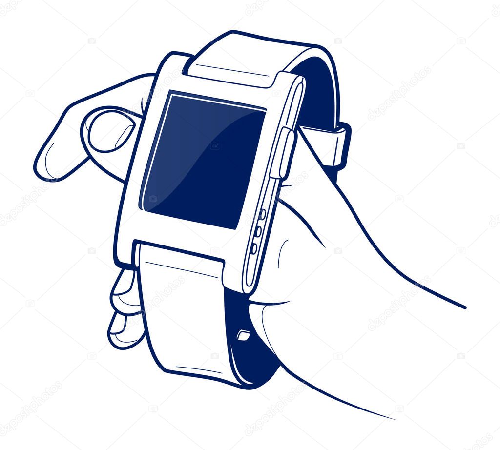 Smart electronic wrist watches