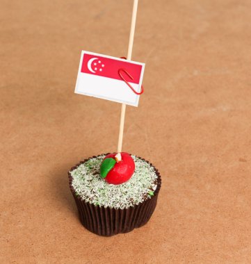 Singapur, elma kek bayrağı