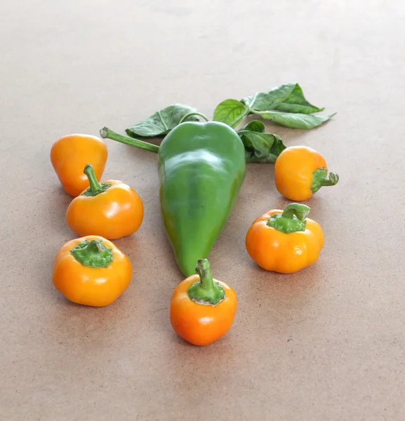 Paprika, Bio-Gemüse, Lebensmittelkonzept — Stockfoto