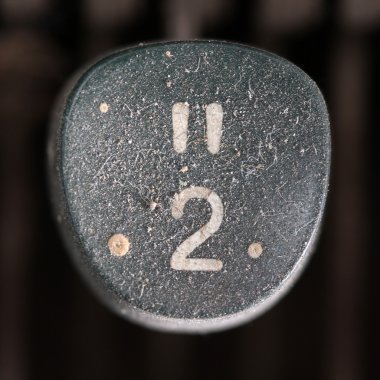 Eski daktilo düğmeleri closeup