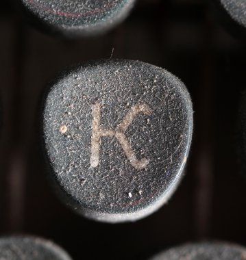 Eski daktilo düğmeleri closeup