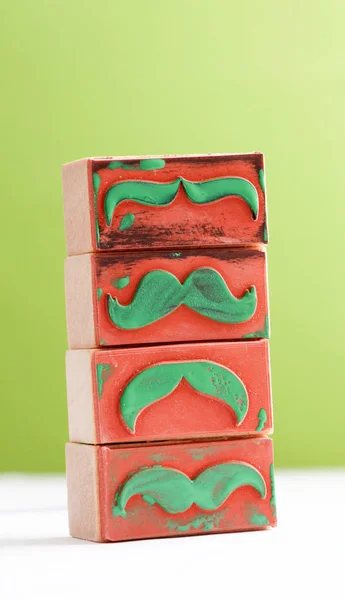 Moustaches rubber stamp. Movember men's health awareness concept. — Stock Photo, Image