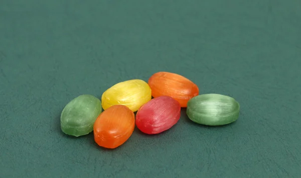 The colored fruit taste candies.sweet food concept — Stock Photo, Image