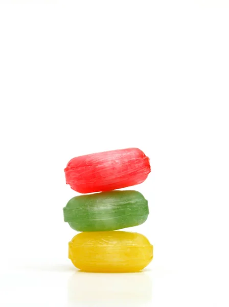 The colored fruit taste candies. — Stock Photo, Image