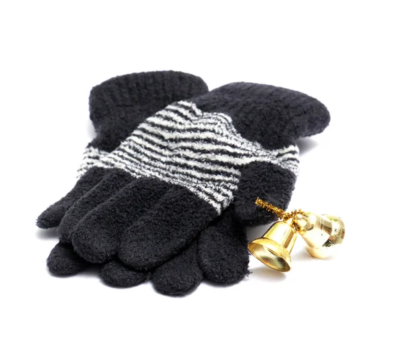 Warm winter woolen gloves — Stock Photo, Image