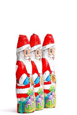 çikolata Noel Baba. Stüdyo çekim, tatil kavramı