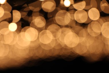 Sarı led ışıkları Noel altın arka plan bokeh yapılan