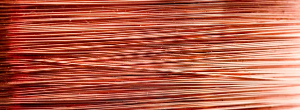 Makro, bir transformatör içinde bakır Endüktör detay.