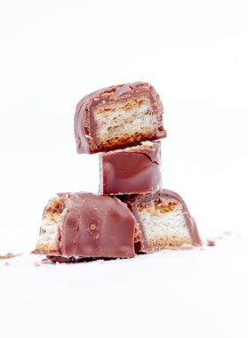 çikolata ile çıtır çıtır tatlı waffer ile dolu