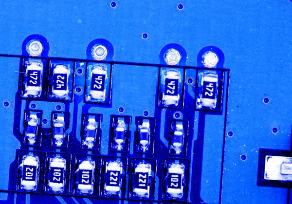 Detail desky elektronických obvodů — Stock fotografie