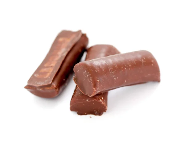 Rolos de chocolate em branco — Fotografia de Stock