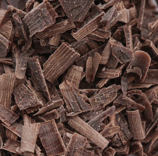 Donkere chocoladestukjes — Stockfoto