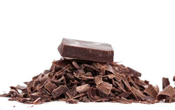 Dark chocolate pieces — Stock Photo, Image