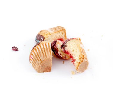 Kıyılmış Cupcake tatlı meyve jöle ile dolu