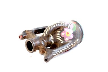 Geleneksel Makedon çanak çömlek. Kil su sürahi, hatıralık