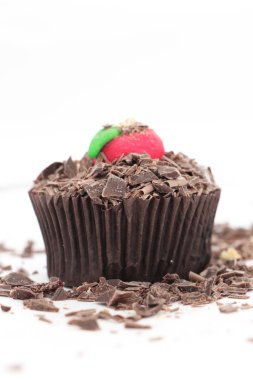 Bir üstte tatlı şeker elma kek