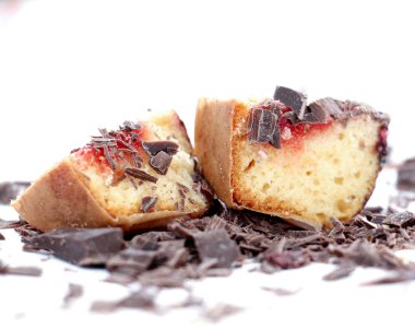 Kıyılmış Cupcake tatlı meyve jöle ile dolu