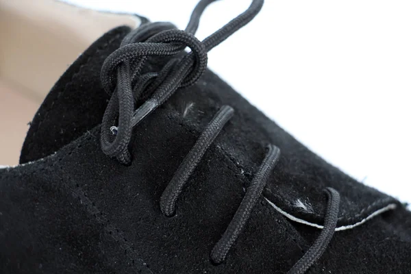 Atacadores de sapatos em close-up — Fotografia de Stock
