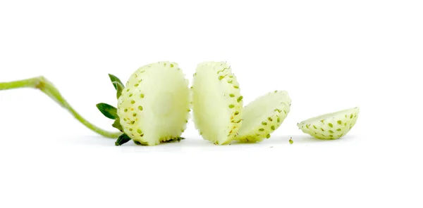 Strawberry fruit, unripe green, studio shot — стоковое фото